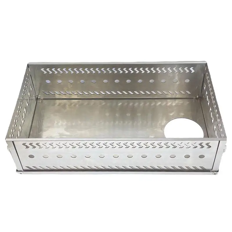 Sauna Stein halter Edelstahl Brennholz Sauna ofen liefert hitze beständige Holzkohle Feuer box Holzofen Sauna Stein korb Image