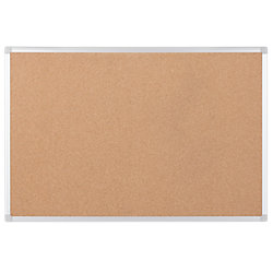 Bi-Office Earth Pinnwand Nicht magnetisch Wandmontage Kork 90 (B) x 1,2 (T) x 120 (H) cm Aluminium Braun