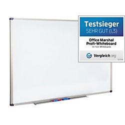 office marshal Profi Whiteboard Magnetisch Lackierter Stahl Einseitig 30 (B) x 45 (H) cm