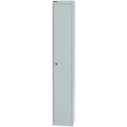 Bisley Metall Schließfach 1 Tür 1 abteile Schlüssel 305 x 305 x 1.802 mm Hellgrau
