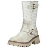 Stiefel MUSTANG SHOES "Mustang Shoes Stiefel Lederimitat/Textil", Damen, Gr. 41, weiß (ivory), Lederimitat, Textil, casual, Schuhe