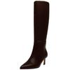 Stiefel STEVE MADDEN "STEVE MADDEN Stiefel Leder", Damen, Gr. 37, braun, Leder, elegant, Schuhe
