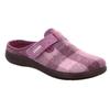 Pantoffel ROHDE "BARI", Damen, Gr. 42, lila, Filz, kariert, klassisch, Schuhe, Hausschuh, Schlappen, Clog, Homeslipper mit Klettverschluss