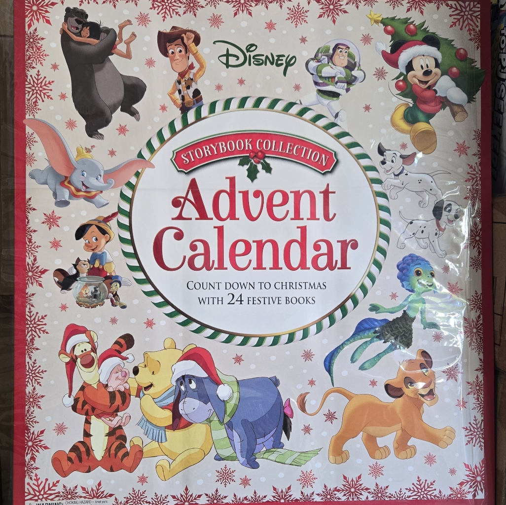 Disney Office | Disney Storybook Collection Advent Calendar - Red And White | Color: Red | Size: Os