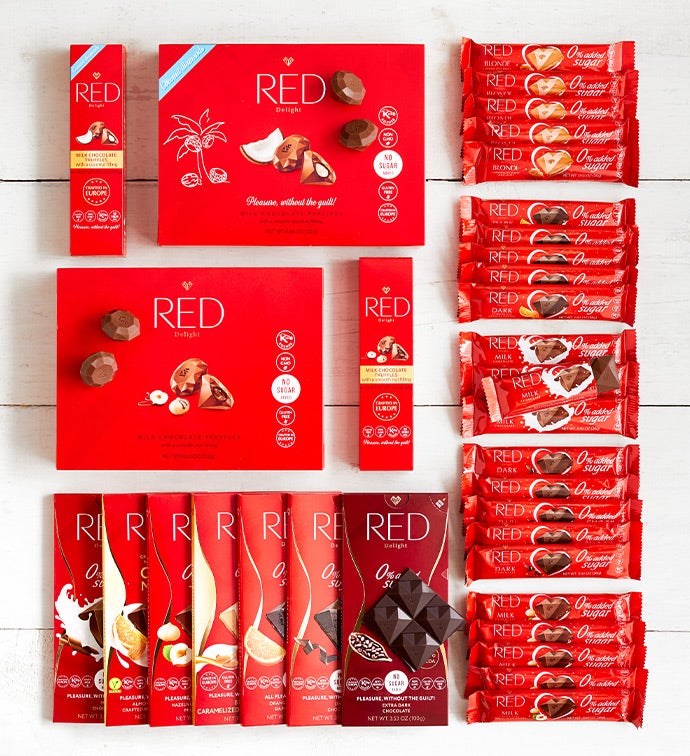 Sugar Free Chocolate Supreme Sampler Pack, Family Item Food Gourmet Candy Confections Chocolate, Gifts by Simply Chocolate