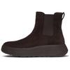 Plateaustiefelette FITFLOP "F-MODE", Damen, Gr. 38, braun (dunkelbraun), Veloursleder, elegant, Schuhe, Boots, Chunky Boot mit Plateausohle