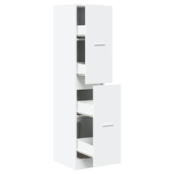 vidaXL Apothekerschrank Weiß 30x41x144,5 cm Holzwerkstoff Image