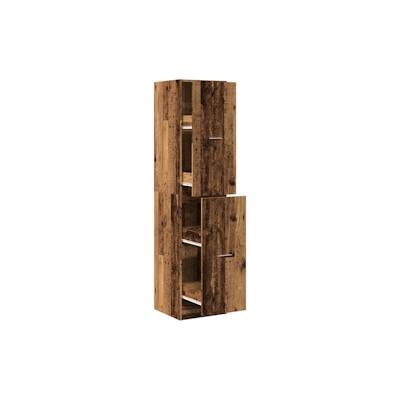 vidaXL Apothekerschrank Altholz-Optik 40x41x174,5 cm Holzwerkstoff Image