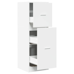 vidaXL Apothekerschrank Weiß 40x41x118 cm Holzwerkstoff Image