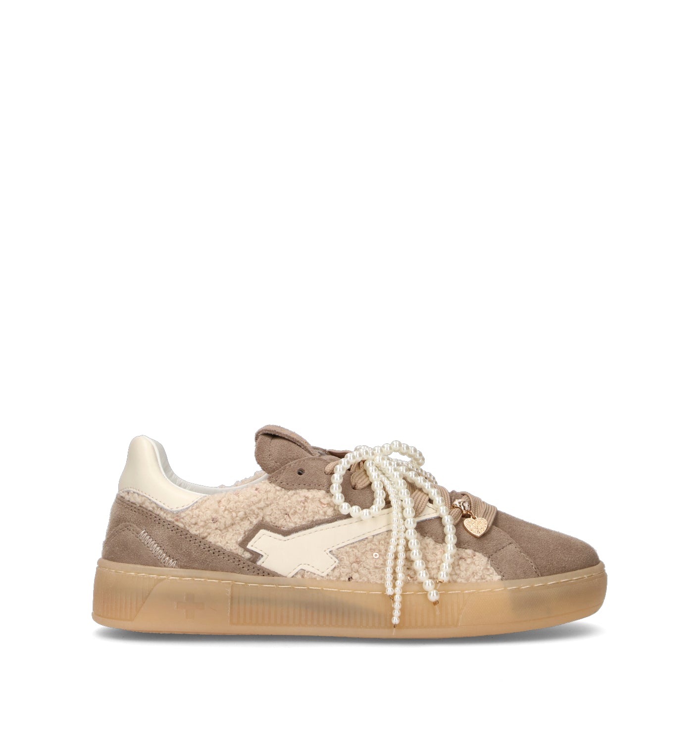 GIO+ Sneaker donna taupe in suede