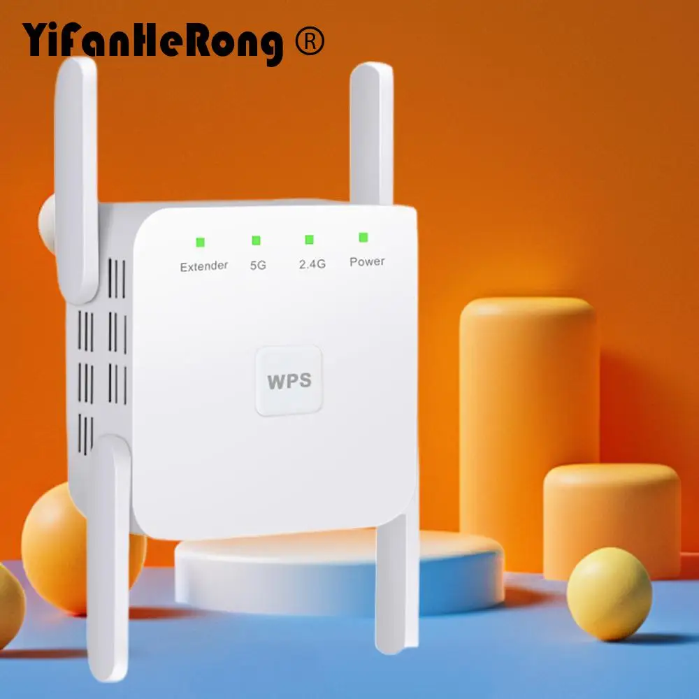 Wi-Fi-Repeater Router 5 GHz WLAN-Extender WLAN-Verstärker Booster 2,4 G 5 G Wi-Fi-Signal-Extender 1200 Mbit/s 2,4 GHz WLAN-Repeater Image