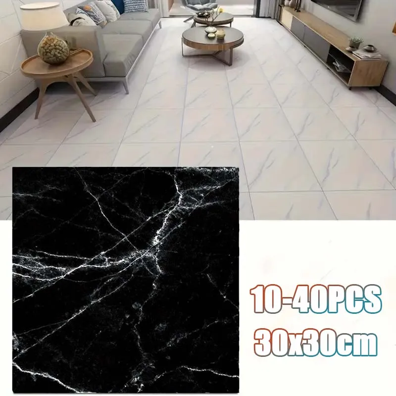 Nachahmung selbstklebende Marmor Wandfliesen Aufkleber 3D wasserdichte ölbeständige Tapete für Badezimmer Backsplash Home Dekoration Image