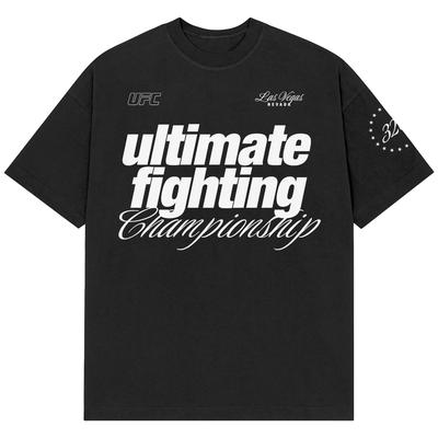 Schwarzes UFC 320 Lifestyle Boxy T-Shirt für Herren Image