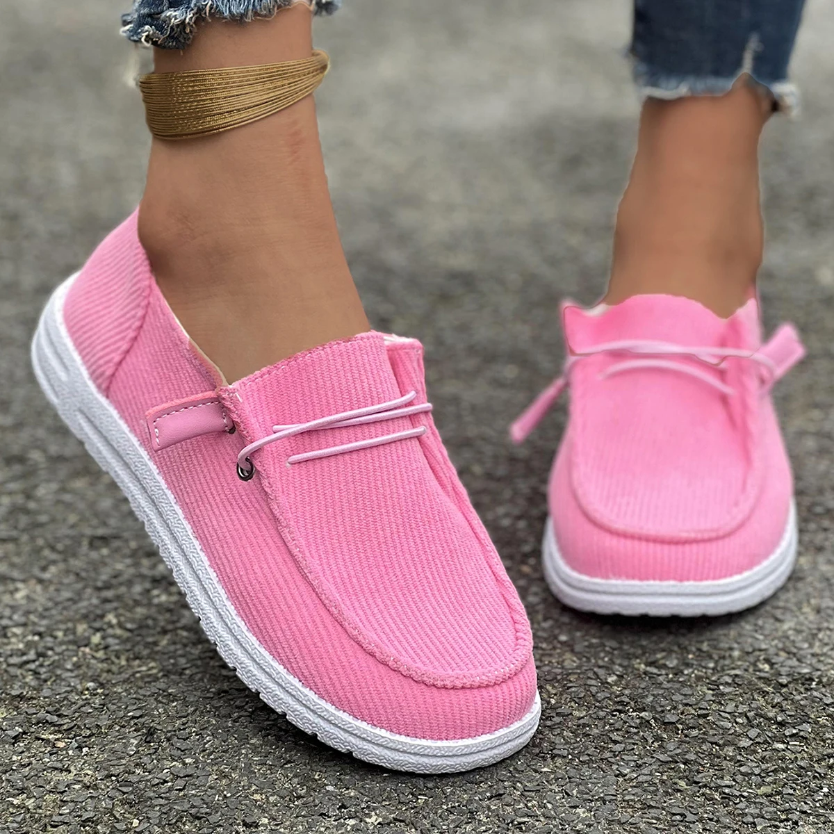 Mode frauen Sneaker Walking Frau Schuhe Weichen Weiblichen Turnschuhe Slip Auf Casual Schuhe Neue Zapatos De Mujer Frauen Turnschuhe