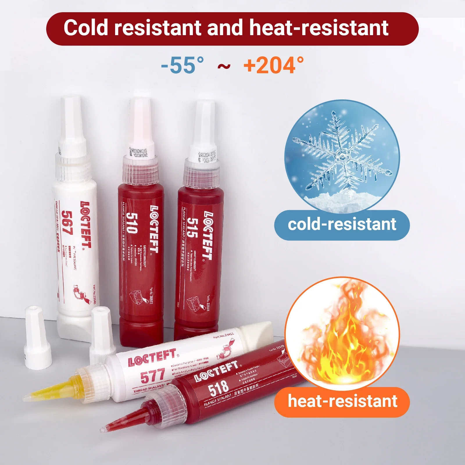 100 % wasserdichtes Dichtungs-Silikon-Dichtungsmittel, rotes Dichtungsmittel für Küche, Fenster, Bad, Tür, schrumpf- und rissfest Image