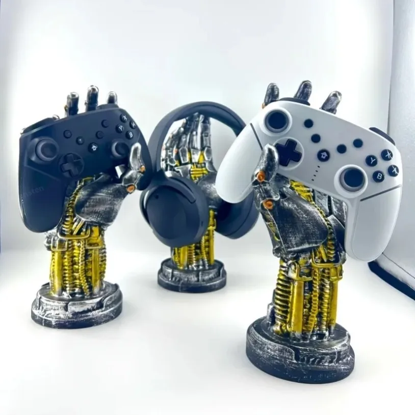 Mechanische Arm Gaming Kopfhörer Ständer Controller Halter Desktop Lagerung Für SONY PS5 PS4 Gamepad Halterung Airpods Max Männer Geschenke Image