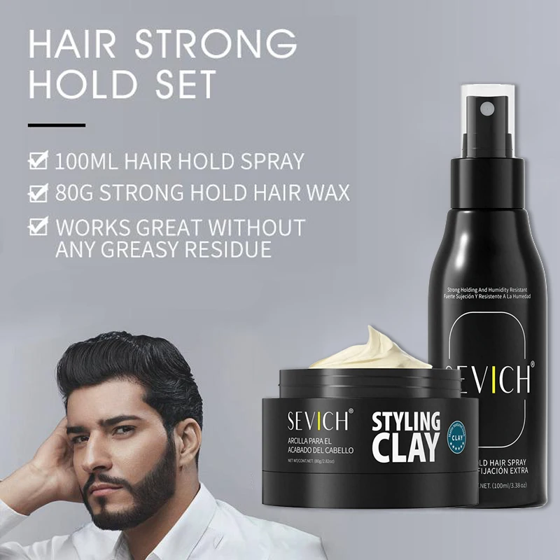 Haar Styling Halten Spray Haar Verdickung Nebel Haar Halten Wachs Spray Set Für Männer Haar Gebäude Fixierung Wasser Salon Haar Styling