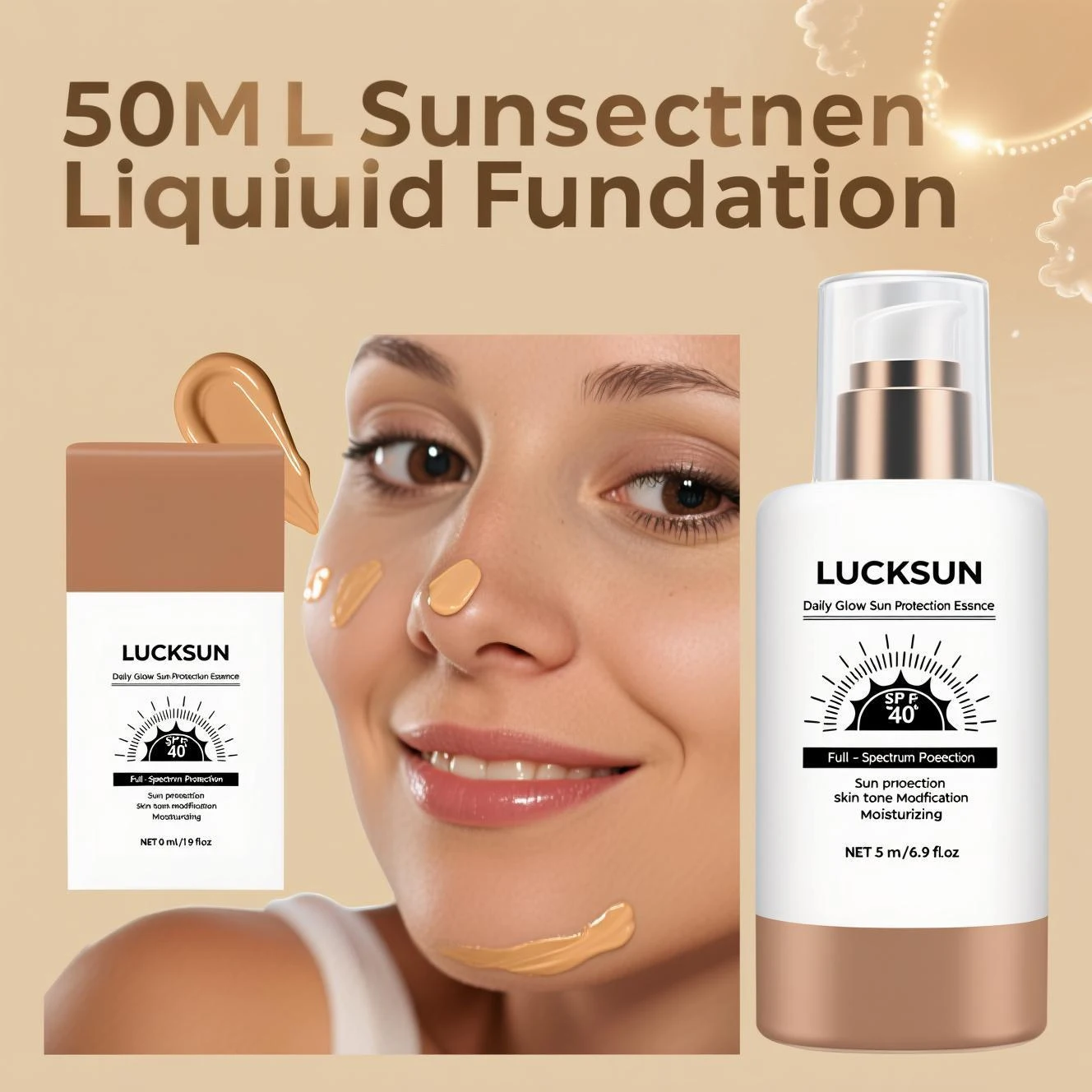 Daily Glow getönter Sonnenschutz SPF40 50 ml – 3-in-1 feuchtigkeitsspendender Sonnenschutz mit Tone Adapt-Technologie für natürliche Abdeckung Image