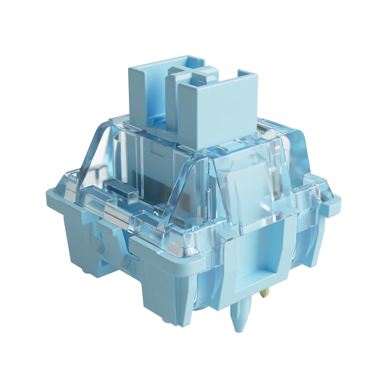 Akko V3 Pro Cremeblauer Schalter, 5-polig, 45 gf, taktiler Schalter mit staubdichtem Schaft, kompatibel mit mechanischer MX-Tastatur (45 Stück) Image