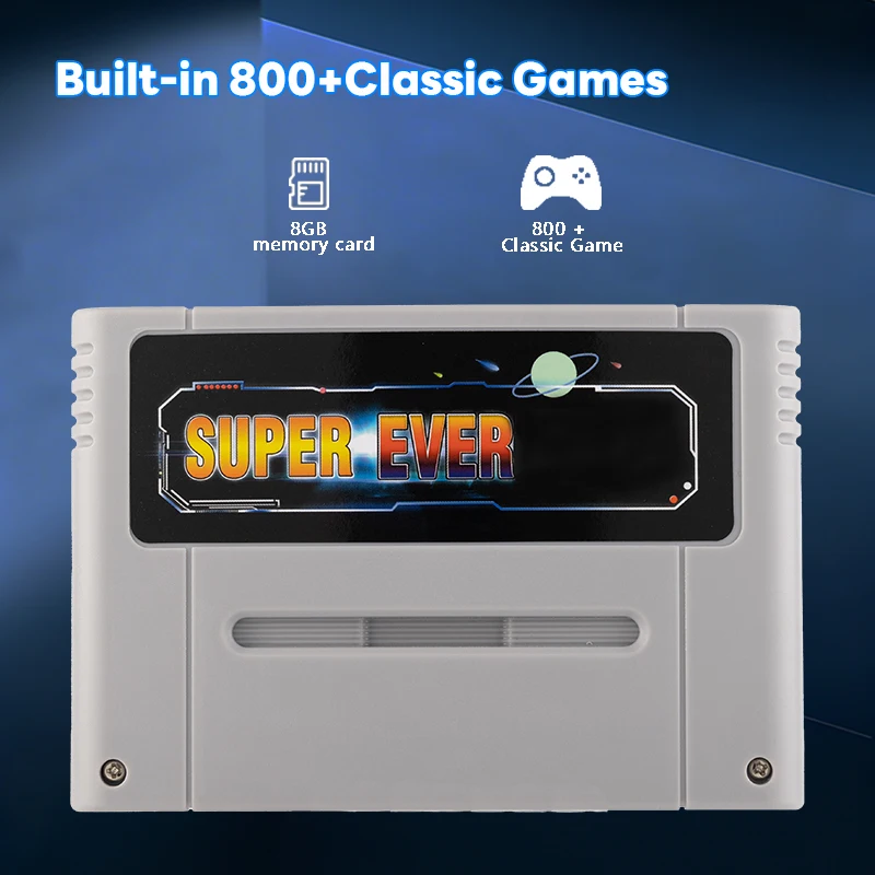 Super 800 in 1 Pro Video Game Cartridge For SNES 16 Bit Game Console Card For Super nintendo