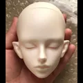 Nuovo 1/3 BJD Testa di bambola Ragazzo Materiale in resina Bambola fai da te Testa di sonno Nessun trucco Testa di bambola