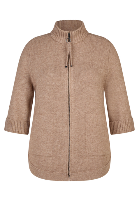 Rabe Strickjacke "Cozy" Gr. 42 in braun | 48% Wolle