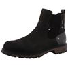 Chelseaboots MUSTANG SHOES "Marian", Herren, Gr. 41, grau (dunkelgrau), Lederimitat, Elastischer Einsatz, klassisch, Schuhe, Stiefelette, Boots mit Warmfutter