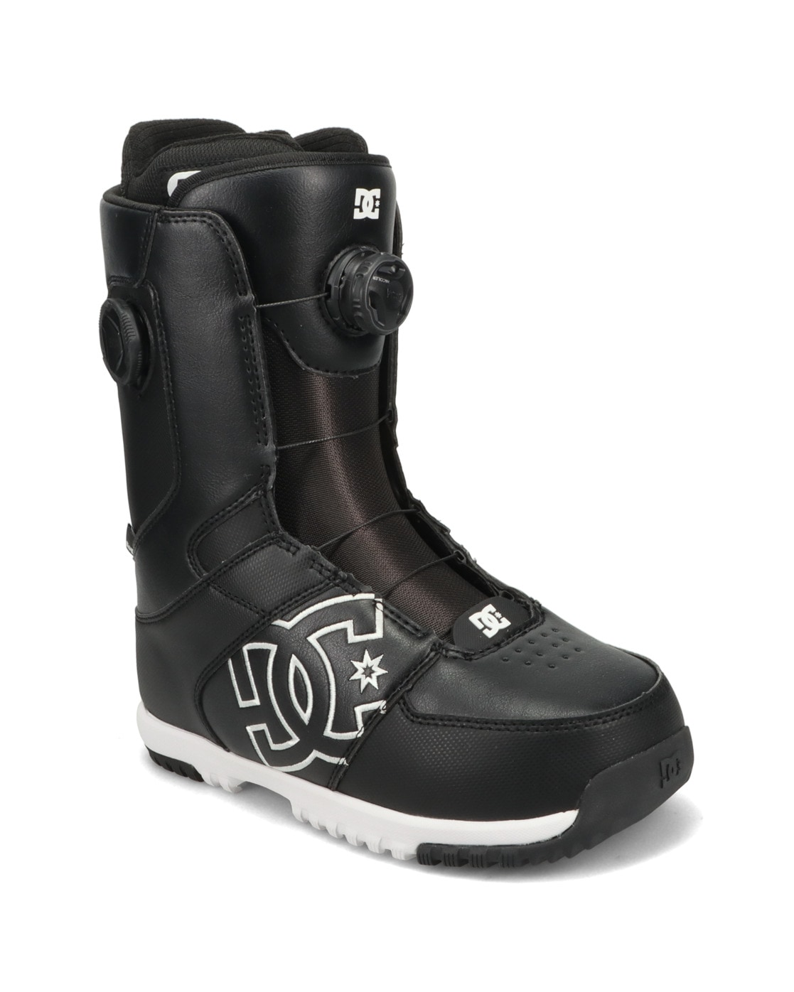 Snowboardboots DC SHOES "Control" Gr. 10, schwarz, schwarz, weiß, Schuhe, Damen, 10 (43), Obermaterial: Synthetikmaterial / Futter: Textil / Außensohle: EVA