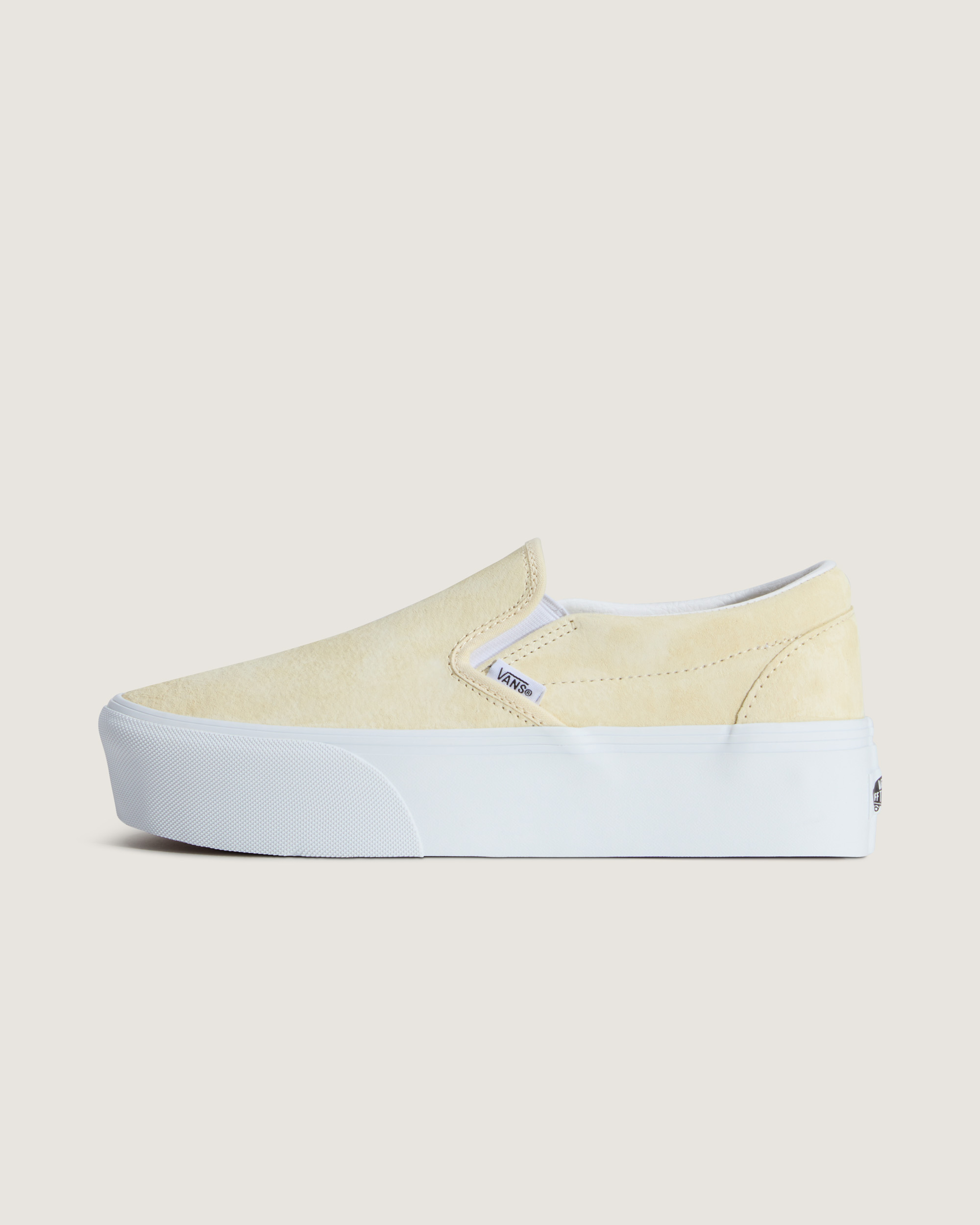 Vans Unisex Classic Slip-on Stackform Slip On - Yellow Leather - Size UK 10 | Vans Sale | Discount Designer Brands