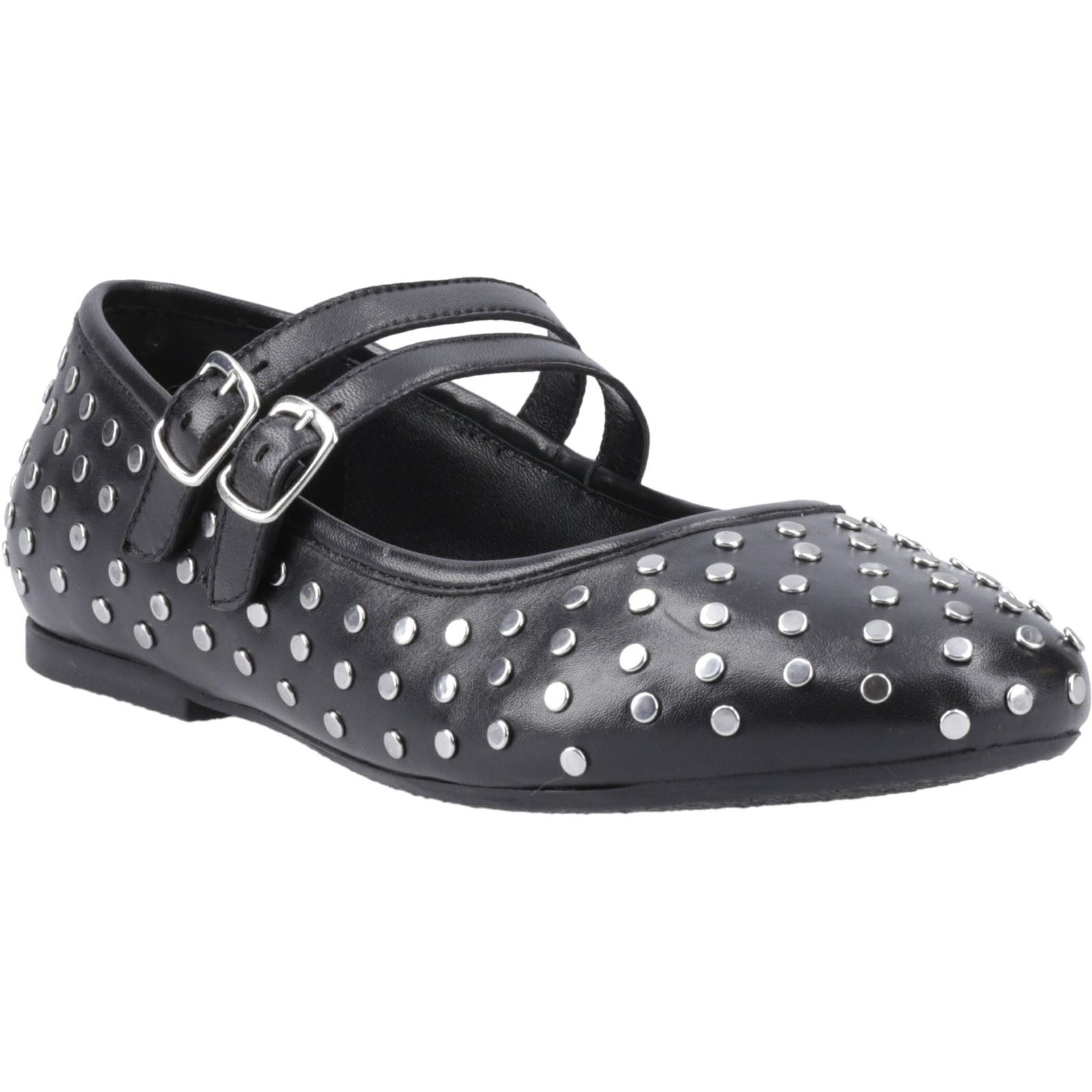 Hush Puppies Nixie Lederschuhe für Damen in Schwarz Image
