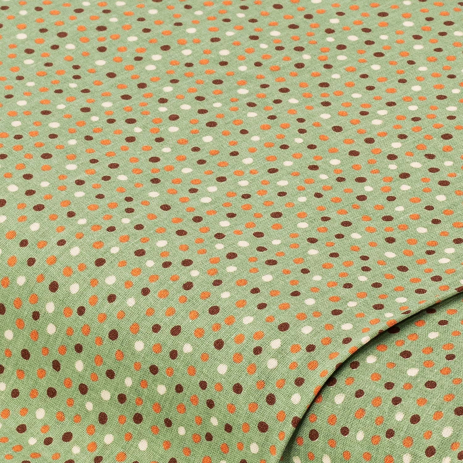 Baumwollstoff Pünktchen Mona, grün-color