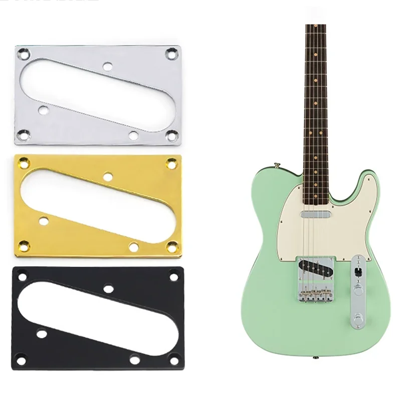 Kurze TL Bridge Saddles Pickup Ring Montagerahmen mit Schrauben für Telecaster Style E-Gitarre Ersatzteil Image
