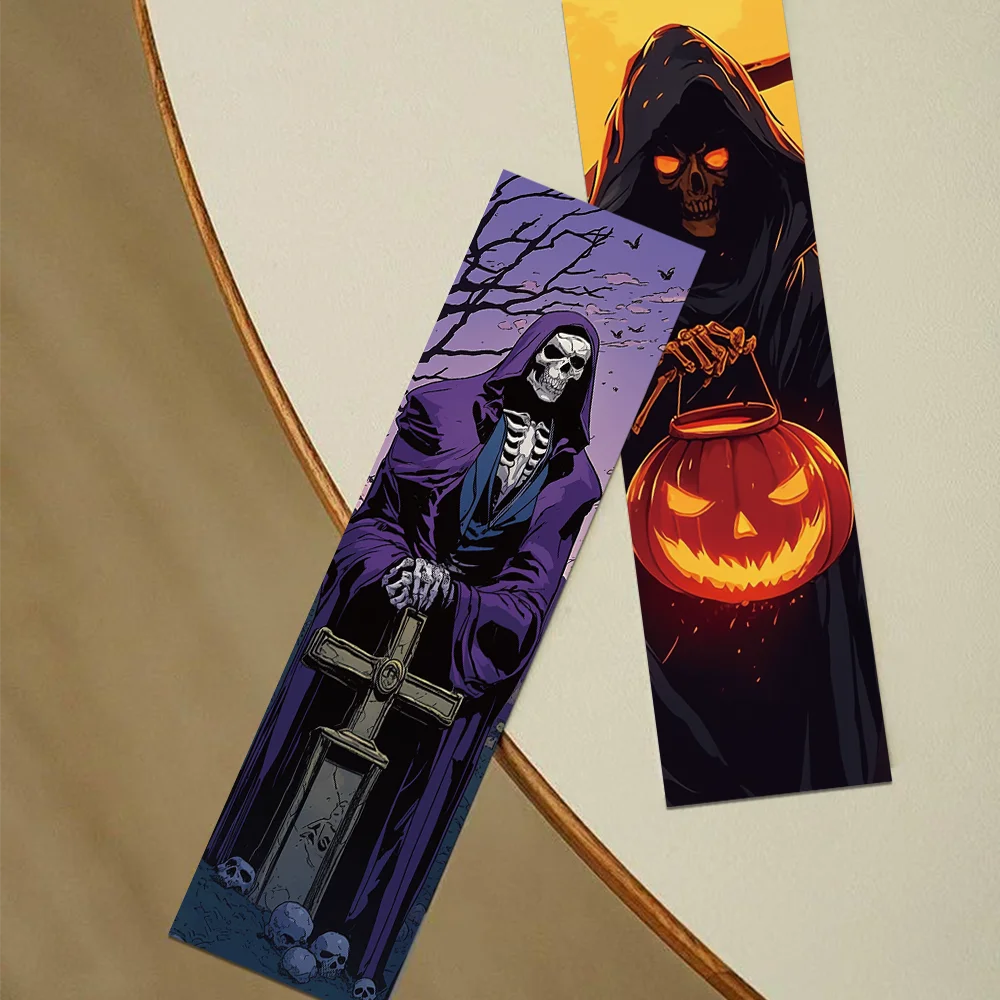 30 stücke Halloween Lesezeichen Lesen Buch Marker Papier Karten Student Kreative Urlaub Geschenk Dekorative Lesezeichen Image