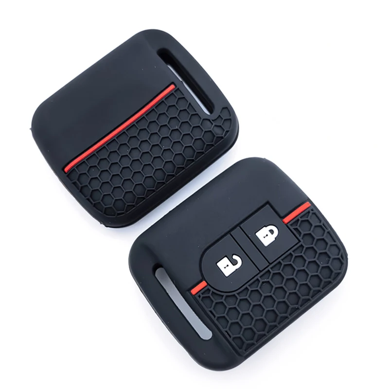 Autoschlüssel Silikonhülle Fob Gummiabdeckung für Nissan Micra K12 Note Navara Qashqai J10 Primera Almera Sunny X-Trail Image