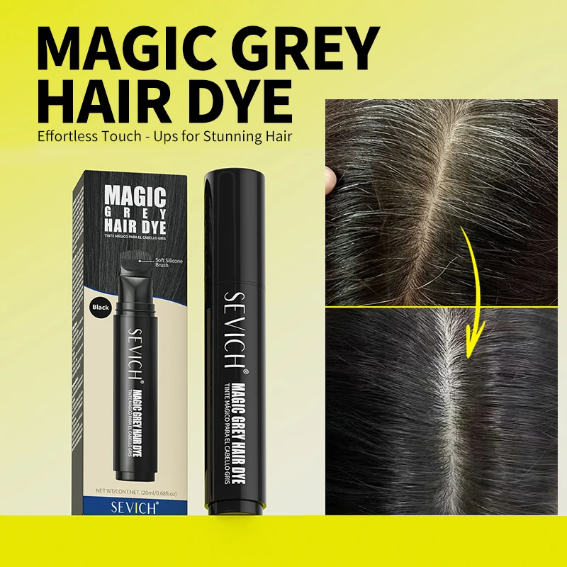 Temporäre Haar Stick Langlebige Haar Färben Stift Einweg Haar Färben Wurzel Ausbesserung Zu Abdeckung Weiß Grau Färben Pinsel Färben Creme Image