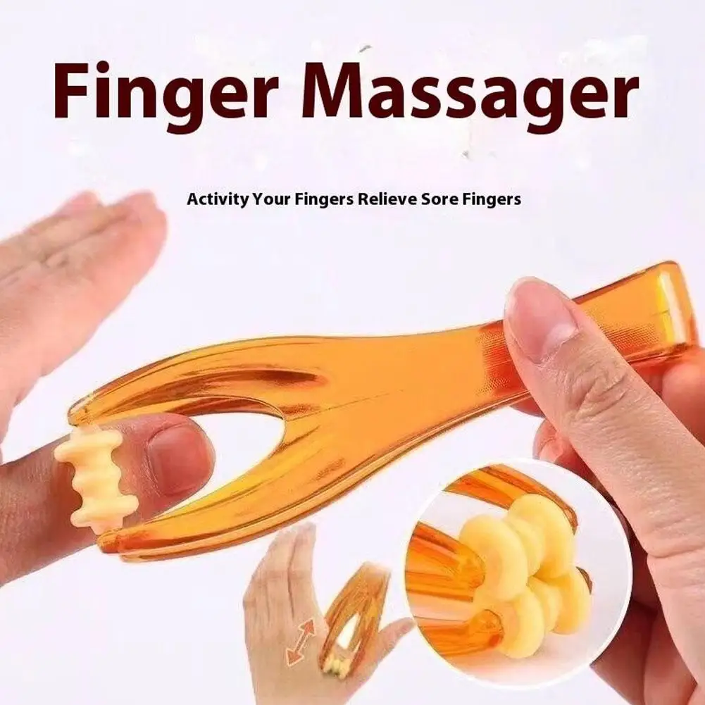Mini 2-Rollen-Fingermassagegerät, Handmassagegerät mit elastischem Griff, lindert Fingerermüdung für die Durchblutung von Finger