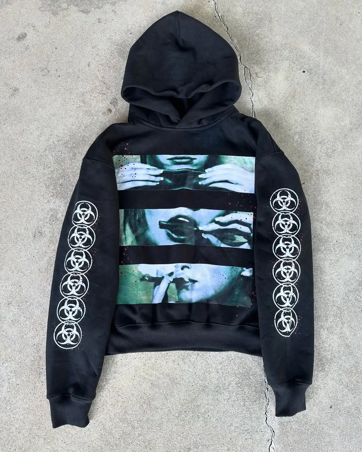 Grunge Oversized Casual Hoodies Women Streetwear Sweatshirt Tops Goth Harajuku Letter Hip Hop Hoodie Men Clothing Y2k Clothes