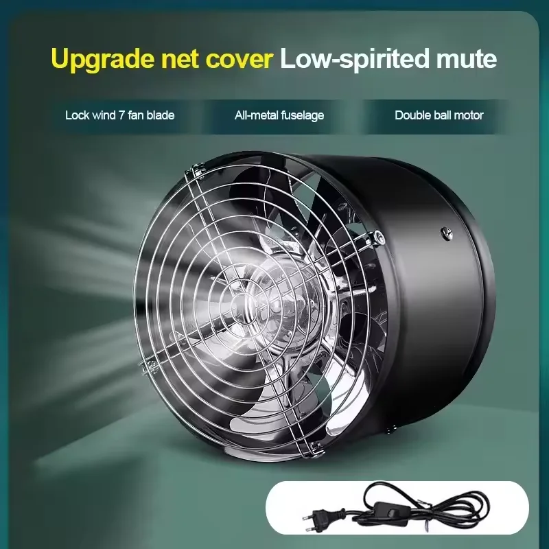 4''6'' 220V Metallkanal Abluftventilator Luftventilator Rohr Belüftung Abluftventilator für Badezimmer Toilette Wandmontage Installation Image