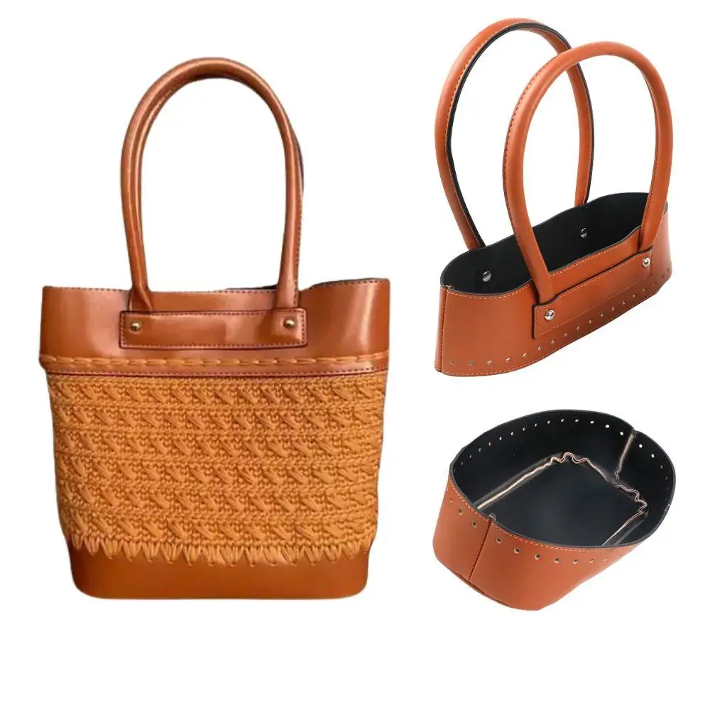Kit fai da te per borse tessute fatte a mano Accessori per borse in pelle PU Set per maglieria per borse Confezione regalo Kit borsa per fare te stesso Kit borsa Iy