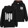 DIY Herren-Hoodie mit individuellem Markenlogo, Herbst-Sweatshirt aus Baumwolle in Übergröße, hochwertiges Oberteil, Herren-Hip-Hop-Pullover für Wärme und P