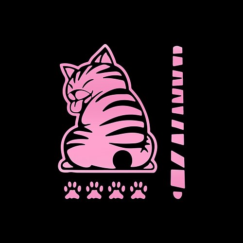 Adesivo divertente per tergicristallo posteriore auto con gatto che scodinzola, simpatico adesivo per gatto in movimento per lunotto posteriore, decorazione riflettente impermeabile per tergicristallo