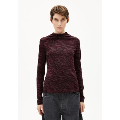 CALUNAA ZEBRARAA | Longsleeve aus Bio-Baumwolle - rot (L) Image