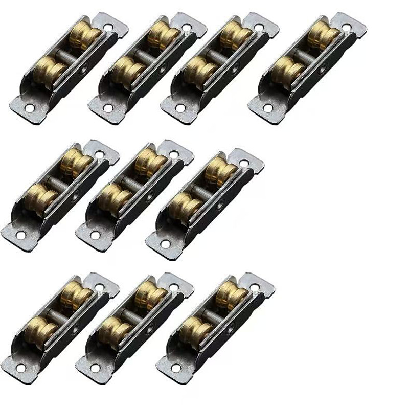 10pcs Steel Aluminum Alloy Sliding Door and Window Rollers, Stainless Steel Pulley Wheels for Track Doors and Window Tracks