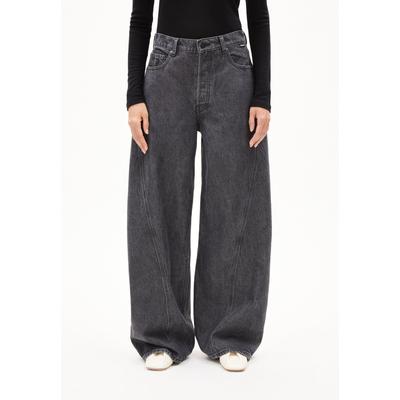 AALTHEA | Wide Leg Mid Waist aus Lyocell Baumwoll Mix - schwarz (26-32) Image