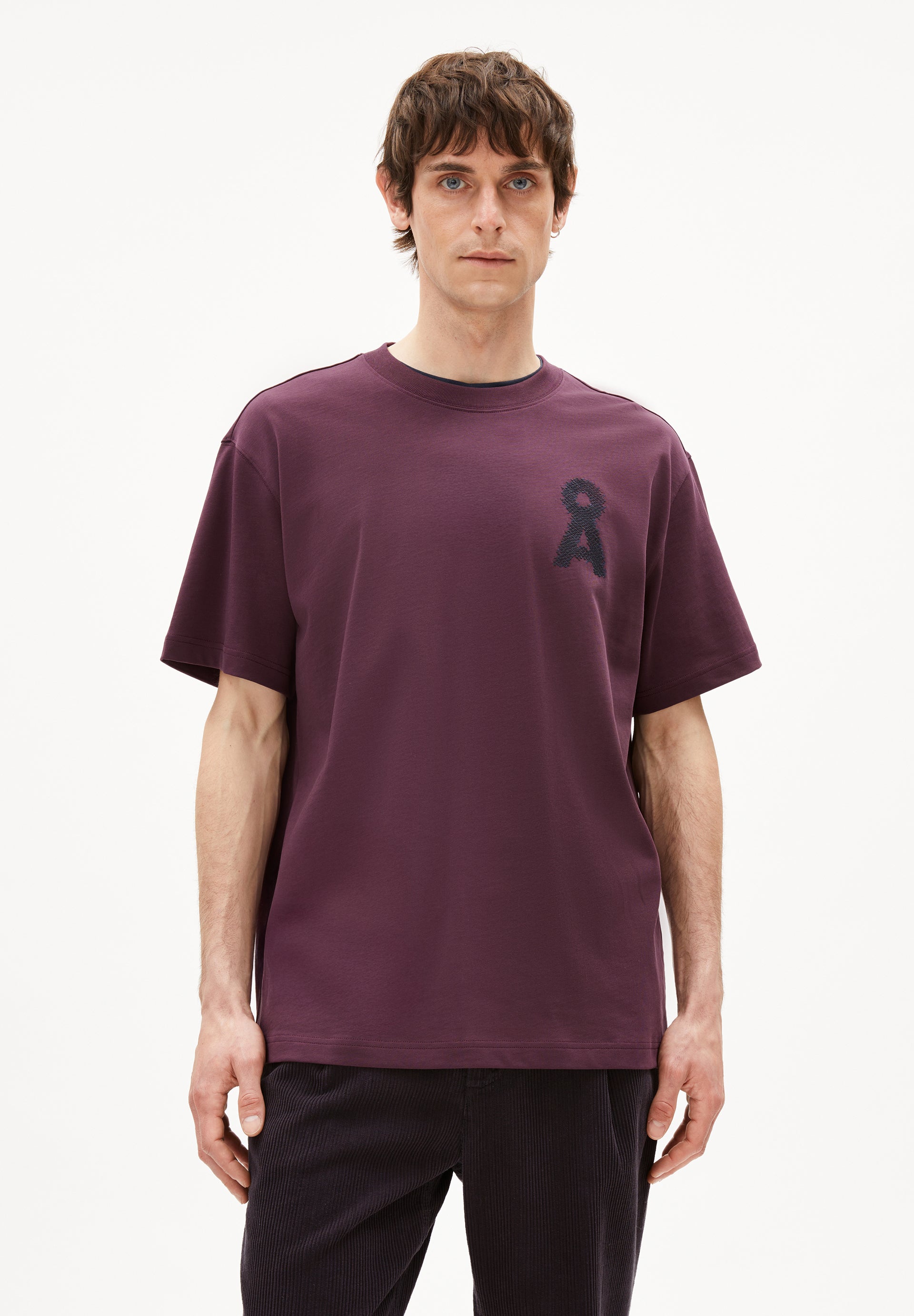 AADRU Å ZICK ZACK | T-Shirt aus Bio-Baumwolle - rot (M) Image
