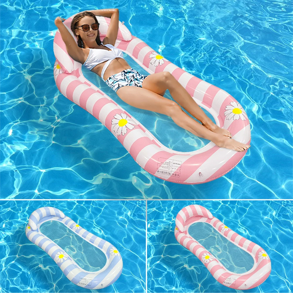 1 Piece Swimming Pool Floating Boat for Adults, Oversized Inflatable Swimming Pool Floating Lounge Chair Rafting Floating Board Suitable for Adult Swimming Pool Lake Beach Party