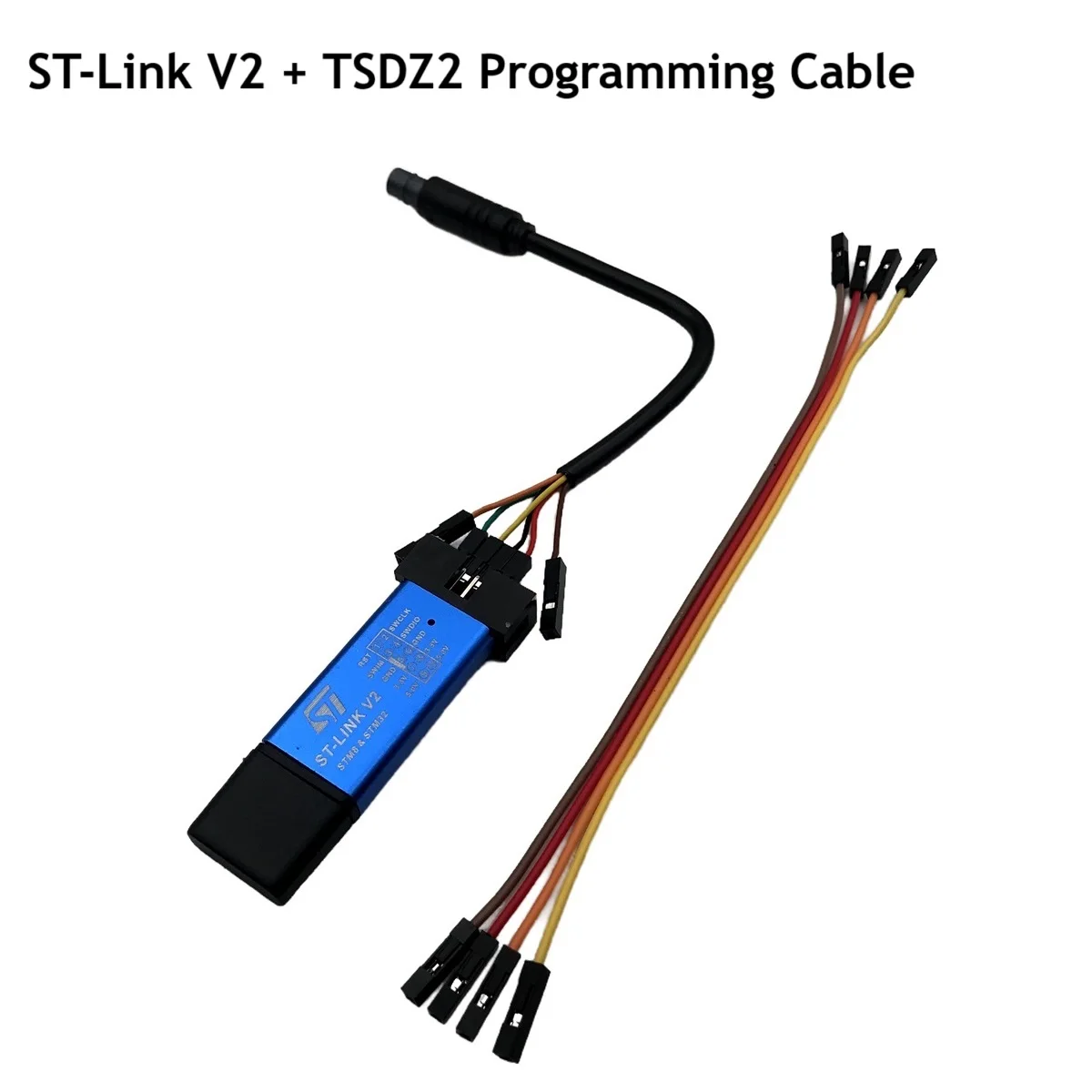 For Tongsheng TSDZ2 OSF Open Source Firmware Update Motor Controller Flashing ST-Link V2 USB Programming Kit