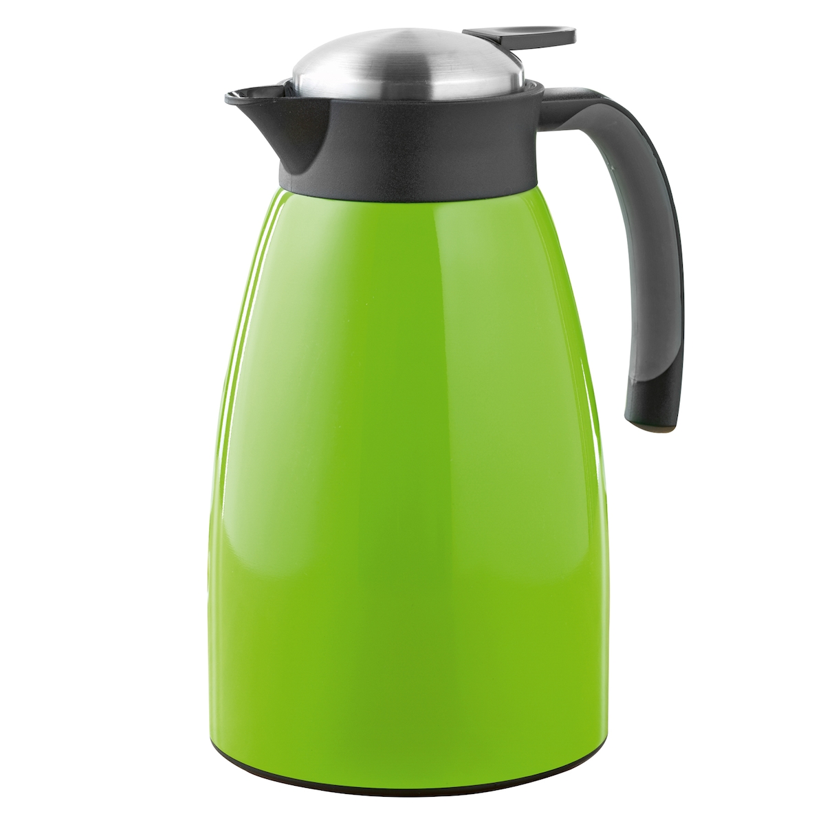 Caterado Isolierkanne GLACE in grün, lackiert. Inhalt: 1,5 Liter für ca. 11 Tassen. Höhe: 24,3 cm, Durchmesser: 13,5 cm. Image