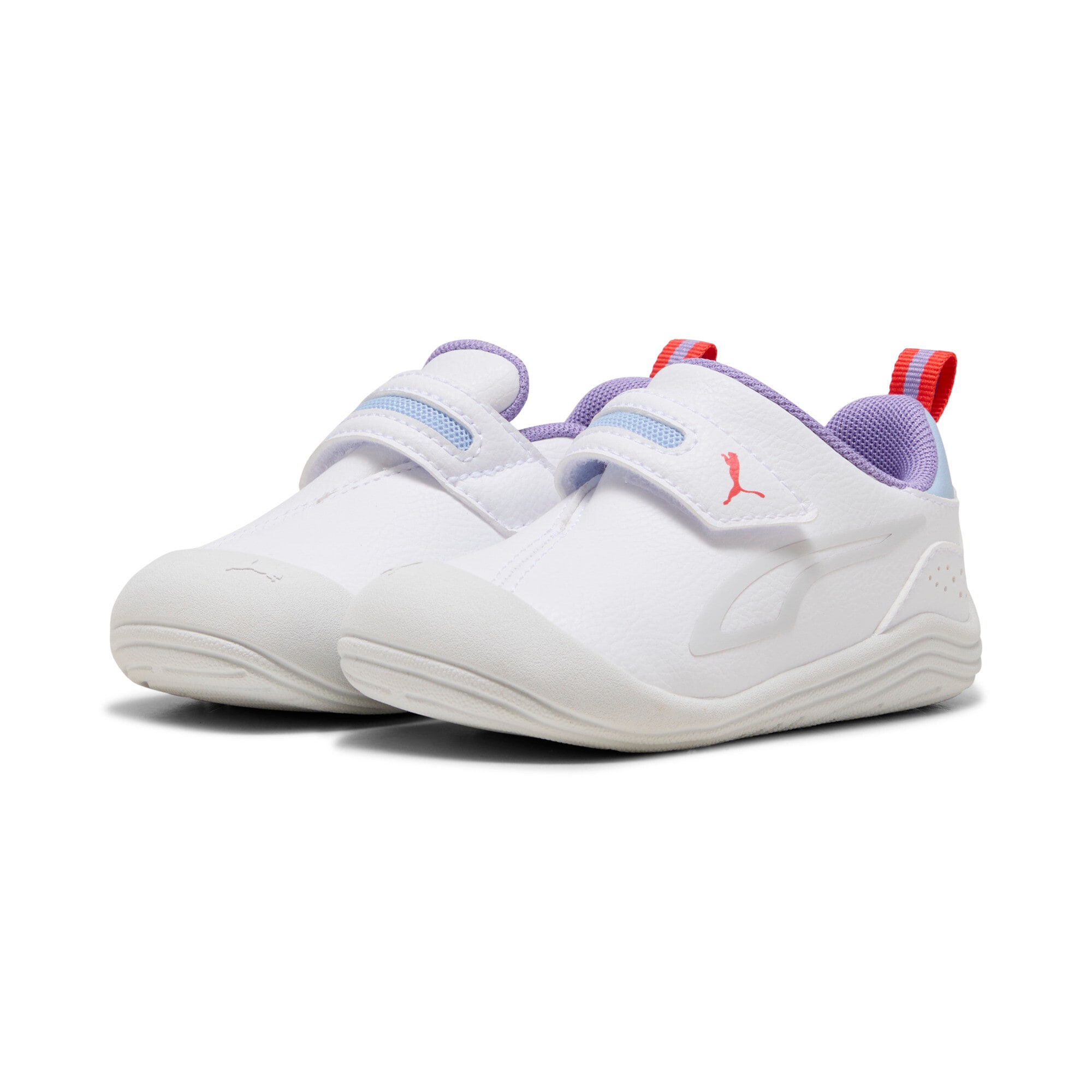 Sneaker PUMA "KITTEN SL V INF", Gr. 25, puma weiß, silber mist, fierce rot, Synthetik, Schuhe Image
