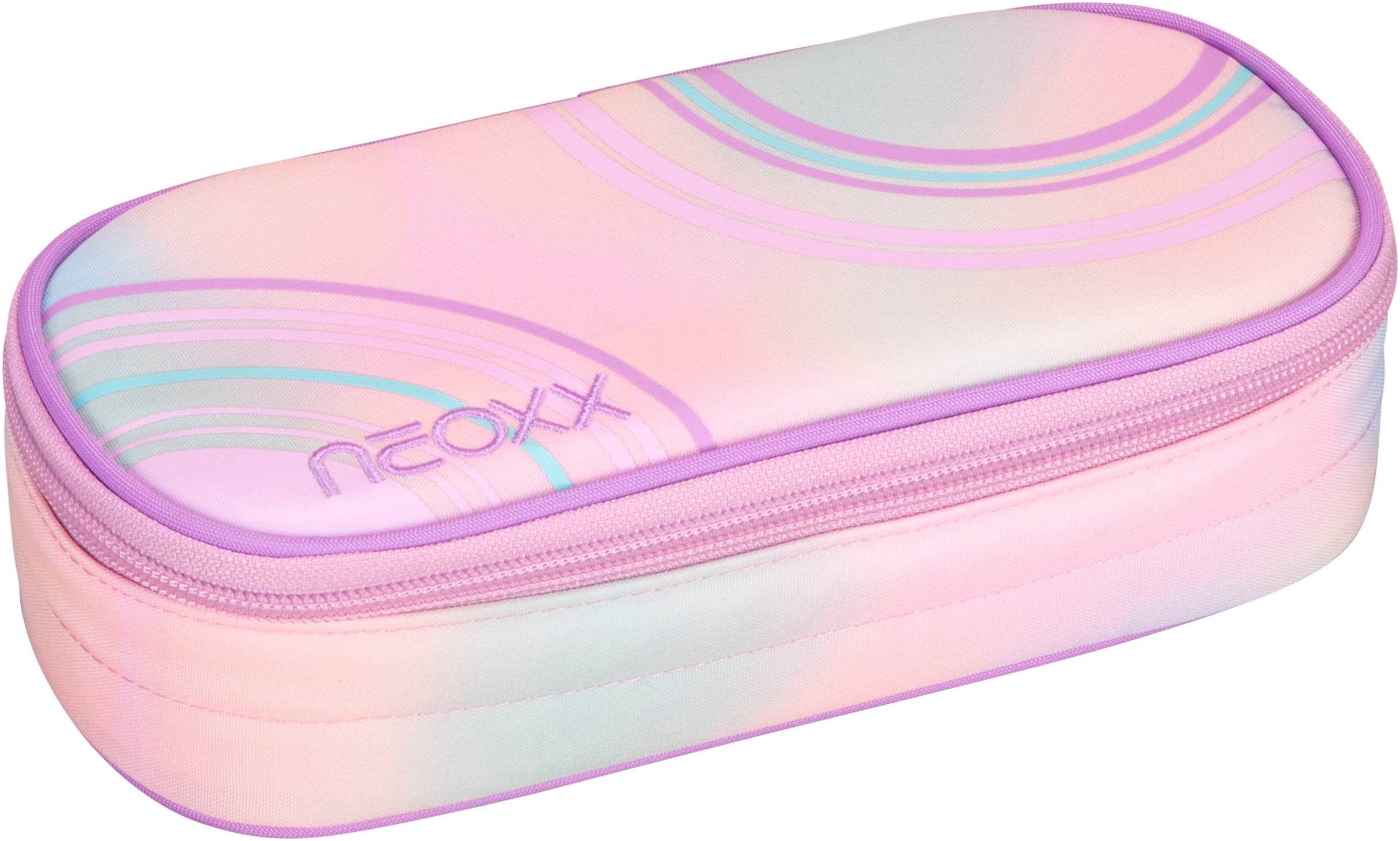 Schreibgeräteetui NEOXX "Schlamperbox, Jump, Pixel my mind", Kinder, candy party, Polyester, Schreibgeräteetuis, teilweise aus recyceltem Material Image